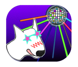 My friend pug and bull terrier. sticker #10753946