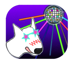 My friend pug and bull terrier. sticker #10753946