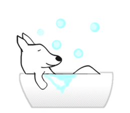 My friend pug and bull terrier. sticker #10753957