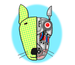 My friend pug and bull terrier. sticker #10753960