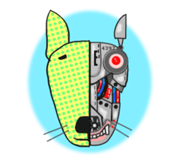 My friend pug and bull terrier. sticker #10753960