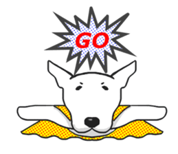 My friend pug and bull terrier. sticker #10753964