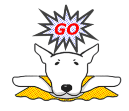 My friend pug and bull terrier. sticker #10753964