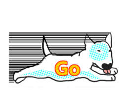 My friend pug and bull terrier. sticker #10753965