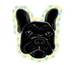My friend pug and bull terrier. sticker #10753966