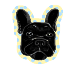 My friend pug and bull terrier. sticker #10753966
