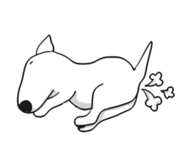 My friend pug and bull terrier. sticker #10753967