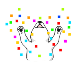 My friend pug and bull terrier. sticker #10753971