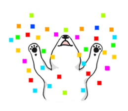 My friend pug and bull terrier. sticker #10753971