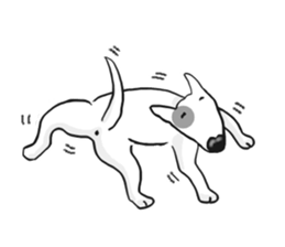 My friend pug and bull terrier. sticker #10753972