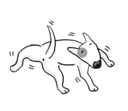 My friend pug and bull terrier. sticker #10753972