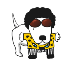 My friend pug and bull terrier. sticker #10753973