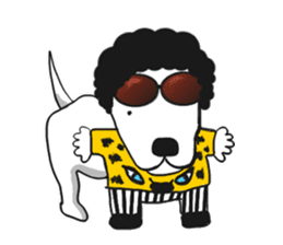 My friend pug and bull terrier. sticker #10753973