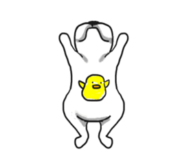 My friend pug and bull terrier. sticker #10753974