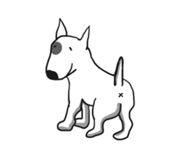 My friend pug and bull terrier. sticker #10753975