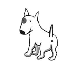 My friend pug and bull terrier. sticker #10753975