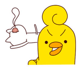 A Cat And A Chick sticker #10754145