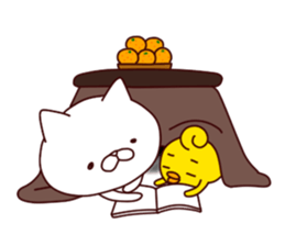 A Cat And A Chick sticker #10754156