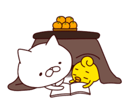 A Cat And A Chick sticker #10754156