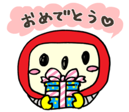 The character 2 years old produced sticker #10754253