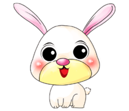 A Pink Lovely Rabbit sticker #10754376