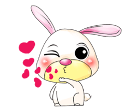 A Pink Lovely Rabbit sticker #10754378