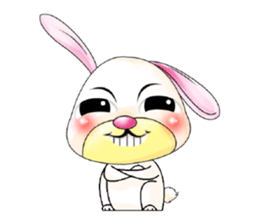 A Pink Lovely Rabbit sticker #10754379