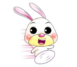 A Pink Lovely Rabbit sticker #10754382