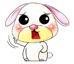A Pink Lovely Rabbit sticker #10754383