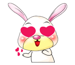 A Pink Lovely Rabbit sticker #10754385