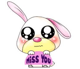 A Pink Lovely Rabbit sticker #10754392