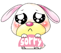 A Pink Lovely Rabbit sticker #10754393