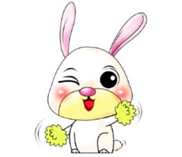 A Pink Lovely Rabbit sticker #10754394