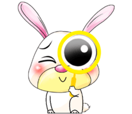 A Pink Lovely Rabbit sticker #10754398