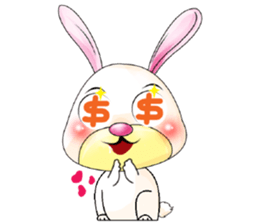 A Pink Lovely Rabbit sticker #10754400