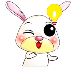 A Pink Lovely Rabbit sticker #10754401