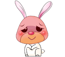 A Pink Lovely Rabbit sticker #10754402