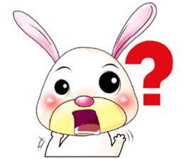 A Pink Lovely Rabbit sticker #10754403