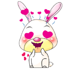 A Pink Lovely Rabbit sticker #10754407