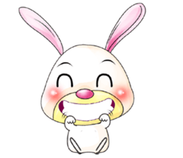 A Pink Lovely Rabbit sticker #10754414