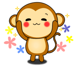 Monkey - It's me !! sticker #10756363