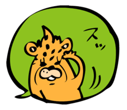 Balloon Cheetah sticker sticker #10756412