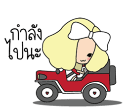 Lady insurance Holiday sticker #10756954