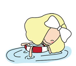 Lady insurance Holiday sticker #10756959