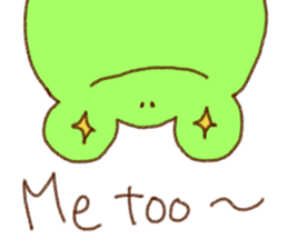 Funny frogs sticker #10757372
