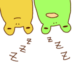 Funny frogs sticker #10757375