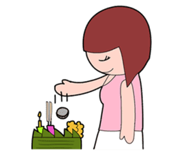 Loy Krathong Festival & Songkran Day sticker #10757504