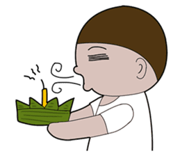 Loy Krathong Festival & Songkran Day sticker #10757517