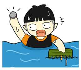 Loy Krathong Festival & Songkran Day sticker #10757521