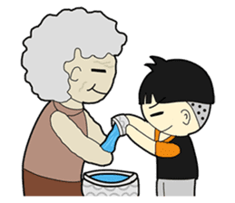 Loy Krathong Festival & Songkran Day sticker #10757523